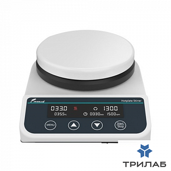 Мешалка магнитная, объём по воде 2 л, d платформы 135 мм, нагрев до 260 °С, 50-1500 об/мин, HS5S, Jo