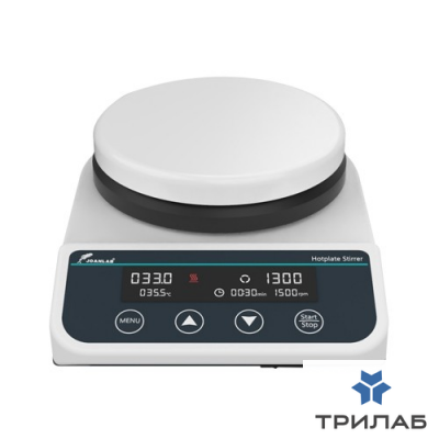 Мешалка магнитная, объём по воде 2 л, d платформы 135 мм, нагрев до 260 °С, 50-1500 об/мин, HS5S, Jo