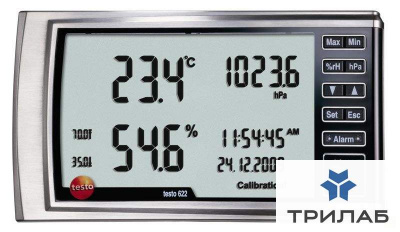 Термогигрометр, -10...+60°C, 0,1°C, 0...100%, 300...1200 ГПа, Testo 622, Testo