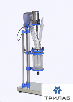 Реактор лабораторный, 400 °С, 20 л, EXS-20L, с рубашкой, верхнеприводной мешалкой с взрывобезопасным