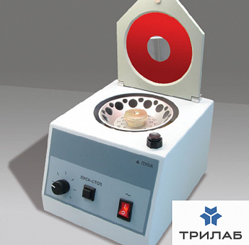 Центрифуга-вортекс 4000 об/мин, 2500g, 12 х 1,5 (2,0) мл + 12 х 0,2 мл, Циклотемп-901, Синтол