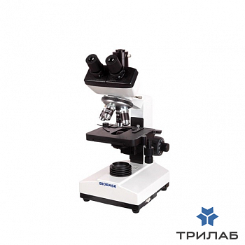 Микроскоп XSB-301P, прямой, тринокуляр, СП, ТП, ФК, планахромат 4х, 10х, 40х, 100х, Biobase, Китай