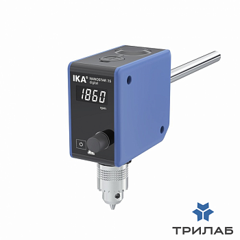 Мешалка верхнеприводная, до 5 л по воде, до 2000 об/мин, Nanostar 7.5 digital, IKA